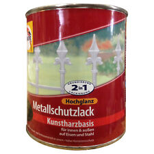 Glasurit Metallschutzlack 2in1 Hochglanz 0.75L Dickschichtlack FARBWAH