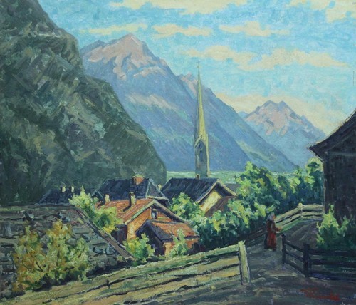 ölgemälde berglandschaft von - Ölgemälde,