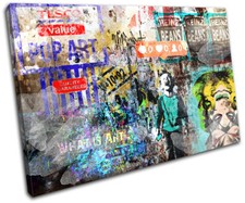 Abstract Street Urban Pop Art Graffiti SINGLE Leinwand Kunst Bild drucken