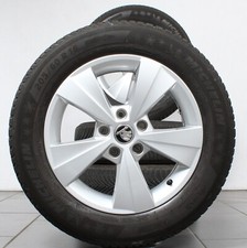 16 Zoll original Skoda Octavia Mk4 A8 5E0601025AA Alufelgen Winterreifen