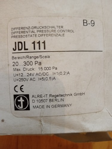 Differenzdruckschalter alre - differenzdruckschalter,