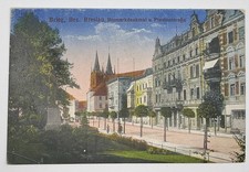 Alte AK Brieg, Brzeg, Bez. Breslau, Piastenstraße, Schlesien, gelaufen 1926