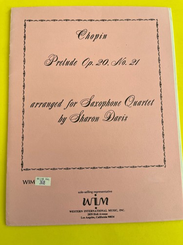 Prelude 21 chopin - prelude, no.