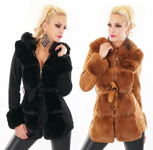 Damen jacke mantel wildleder - mantel,