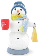 Kuhnert - Echt Erzgebirge Räucherfigur-, mann-, männchen Schneemann - Glühwein
