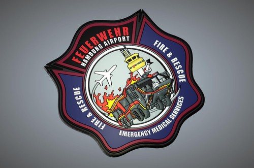 Flughafen hamburg patch rubber - flughafen,