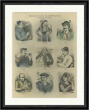 Internationales Rauchkollegium Havanna Cigaretta Coloriert  Faksimile_E 22308