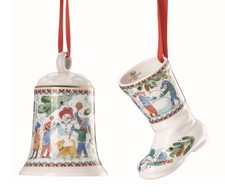 2x Hutschenreuther 2025 - Je 1x Glocke und 1x Stiefel - NEU - OVP - Porzellan