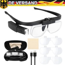 Profi LED Kopflupe Lupenbrille
