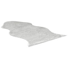 Kunstfellteppich - silber -