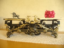 alte antike Waage Küchenwaage Balkenwaage um 1900  im Jugendstil,  restauriert