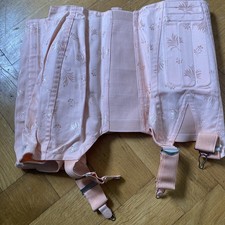 Vintage Leinen Mieder Straps Schnür Korsett Hüfthalter rose 82 - 84 cm