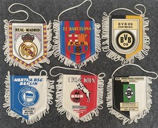 6 Mini Wimpel Fußball: Real