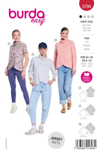 Burda easy schnittmuster damen - schnittmuster,