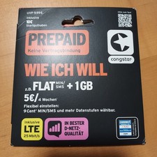 Congstar Prepaid Karte