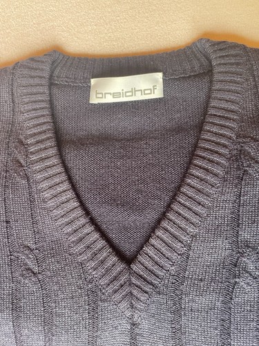 Herren pullover blau wolle - pullover,, blau,