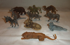 M.19/23 V DDR VEB Plaho?/Marolin? Tiere-Konvolut 10 Stück Kunstoff Spielzeug