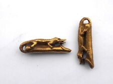 Figur Anhänger pendant Messing brass Krokodil crocodile 4,3x1,0 cm