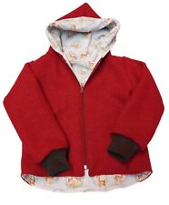 Jacke Wollwalkjacke Rehkitz, Bambi, Wendejacke Kapuze  Baby Kinder NEU