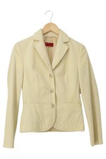 BOSS BY HUGO BOSS Damen Cordjacke Beige Gr. 36/S Klassisch Business Vintage