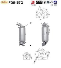 ✅ Ruß-Partikelfilter für Honda CR-V 4, 1.6 i-DTEC. 88kW, Silizium, Euro 5