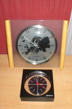 2 Schöne Quatz- Uhren  Wanduhr  Prime Time + Stand-Metabo