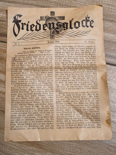 Alte zeitung friedensglocke - alte,