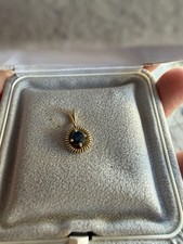 585 Gold Anhänger mit blauem