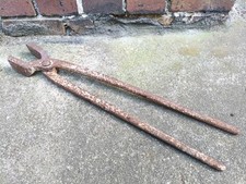 alte massive Schmiedezange Zange Schmiede Deko Vintage 