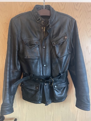 Bikerjacke leder marke ajs - bikerjacke,