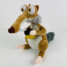 Ice Age 3 Scrat Plüsch Tier Squirrel Stofftier 28cm TV Kuscheltier Braun Film