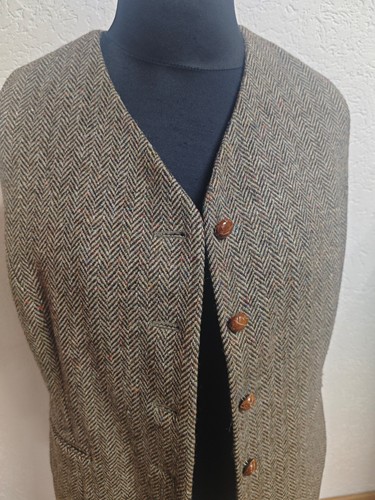 Tweed weste damen schurwolle - tweed,