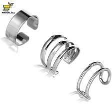 3 Stücke Silber Ear Cuff Set
