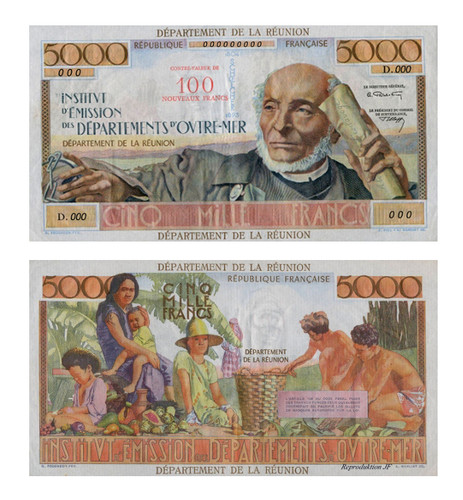 5000 francs republique - 5000,