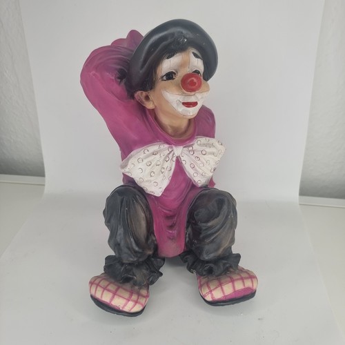 Deko clown figur sitzend groß - sitzend,
