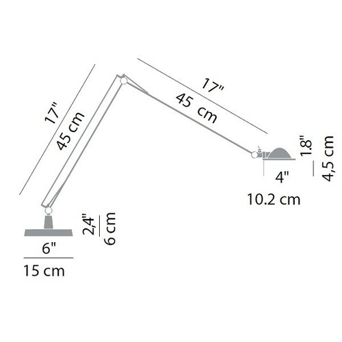 Luceplan berenice tavolo alu - berenice,