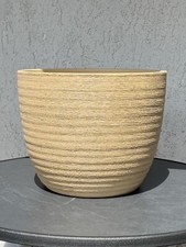 Großer Übertopf Keramik Ocker Rustikal Deko Pflanzen Garten 