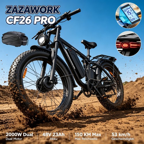 Herren doppelmotor bike - doppelmotor, 26"
