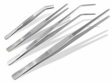 Anatomische Pinzette Gerade Gebogen 9 cm bis 60 cm Edelstahl Rostfrei Neu