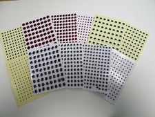 3D Fischaugen  rot,silber,glow