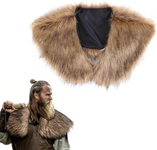 Herren Kunstpelzkragen Schal