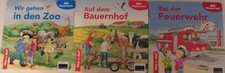 Was ist das? Pappbuch Bilderbuch Bauernhof, Zoo, Feuerwehr 3 Bücher Klappenquiz