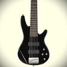 Black 6-String Electric Bass