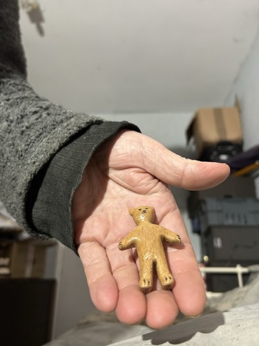 Kleine keramik teddybär figur - keramik,