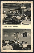 Wetter /Ruhr, Gasthaus Rosenkranz, Burgstr. 7, Innenansichten, Ansichtskarte 