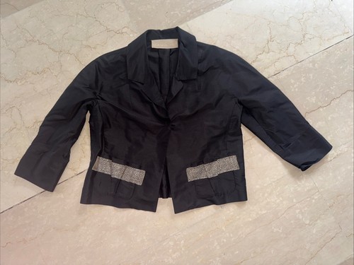 Seidenblazer schwarz von - 40,
