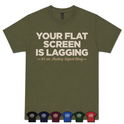 Your flat screen - flat, is