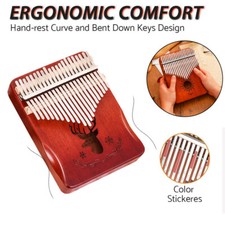 Kalimba Daumenklavier 21 TastenMahagoni Holz Thumb Piano,für Kinder Erwachsene