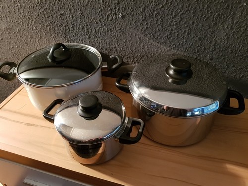 Kochtopf mit glasdeckel - 3x,