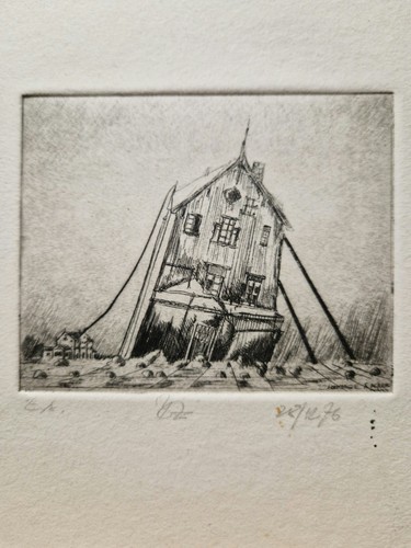 Radierung signiert 1976 - radierung,
